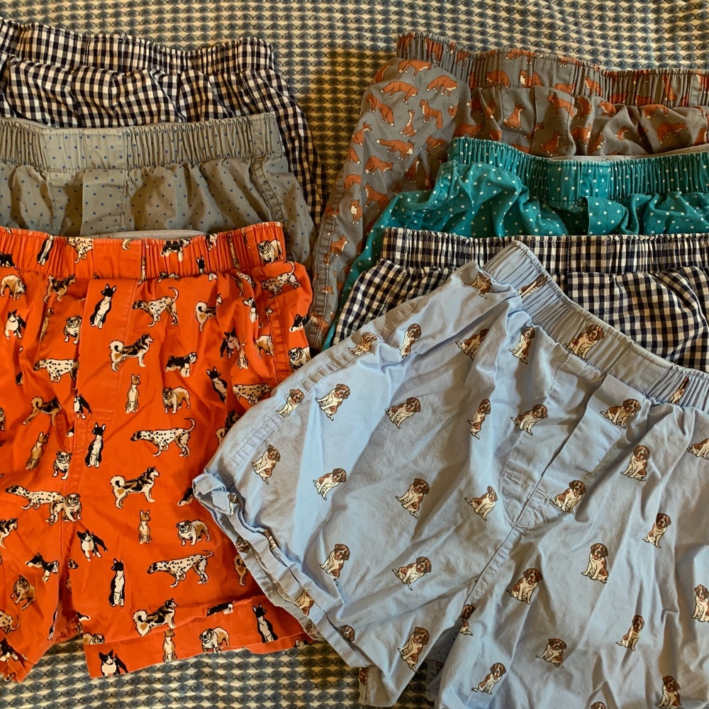 7 Jcrew Crewcut boys boxers size XL